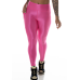 Legging Bolso Canelada em Suplex Poliamida com LYCRA® Rosa Chicletes